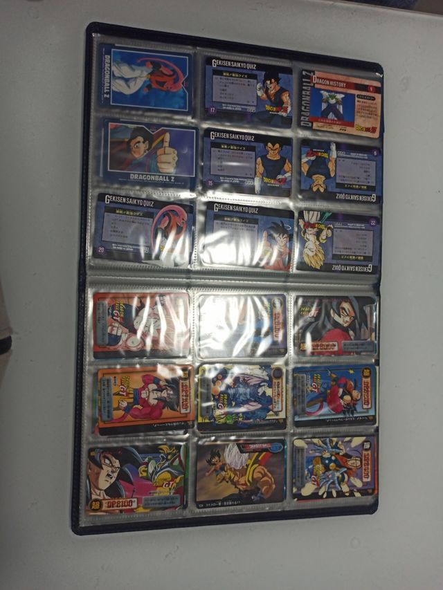 cartas dragón ball z y gt Japan 1995