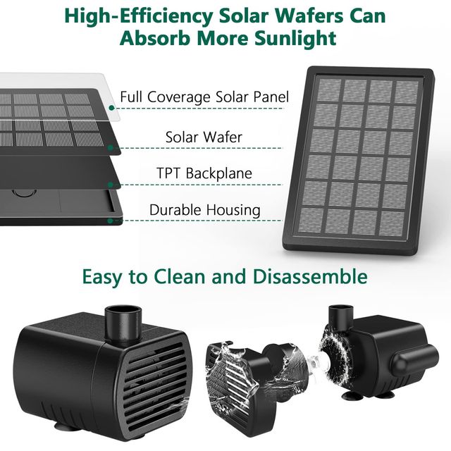 Fuente solar jardín NUEVA