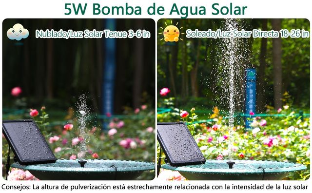 Fuente solar jardín NUEVA