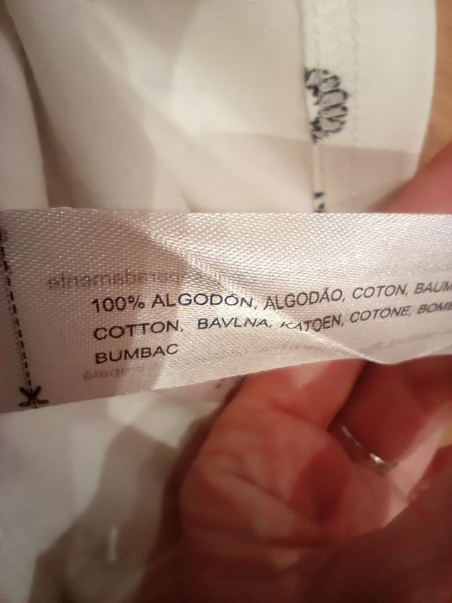 Vestido algodón a estrenar t.38