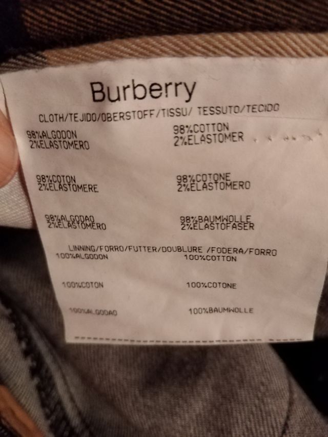 pantalón burberry
