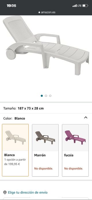 Tumbonas nuevas con ruedas