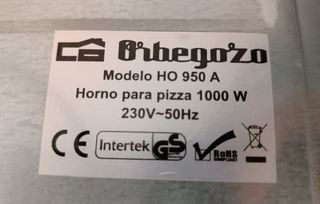 Horno para pizzas Obergozo