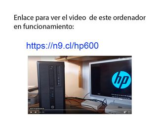 Ordenador HP ProDesk 600 G1, i3, 4GB RAM, DD 500GB