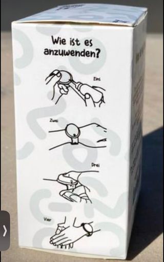 Bracciale porta gel disinfettante