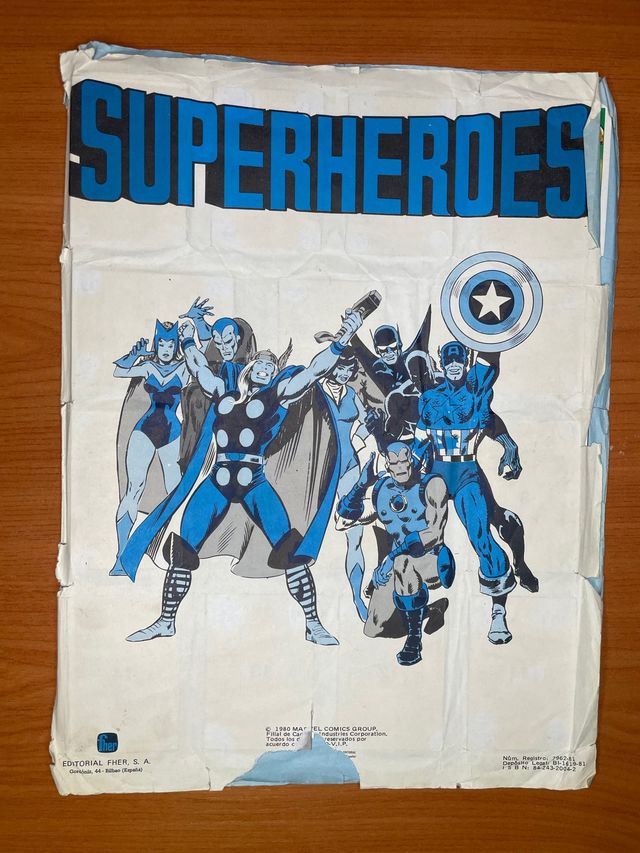 Album de cromos de Superheroes de Marvel