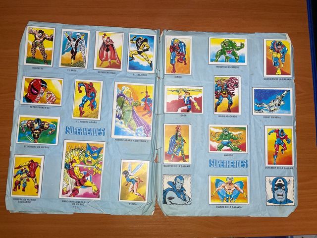 Album de cromos de Superheroes de Marvel