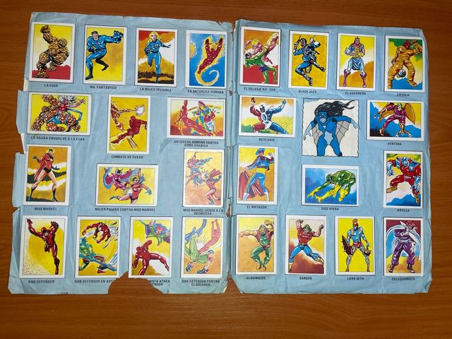 Album de cromos de Superheroes de Marvel