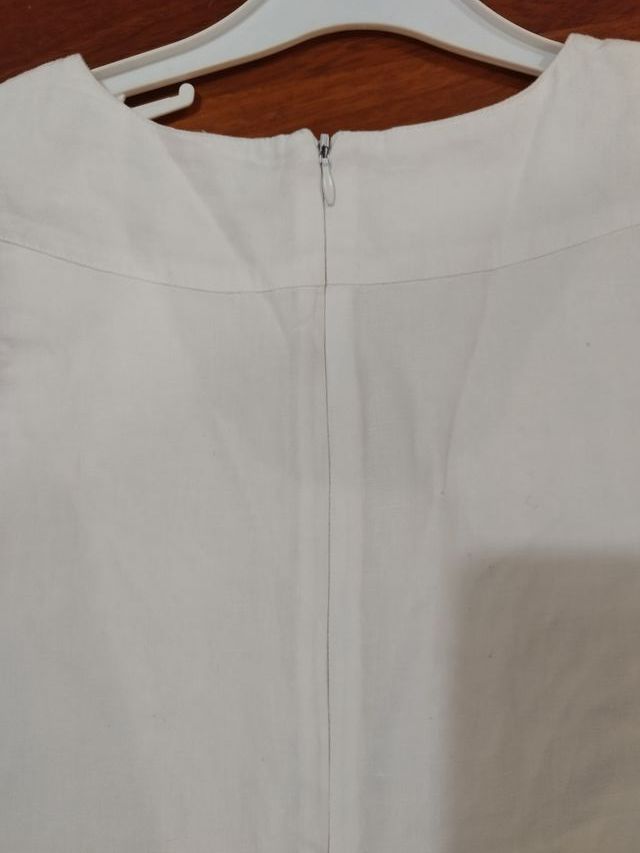Vestido blanco sin mangas, Mayoral Chic, talla 8