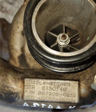 TURBO COMPRESOR OPEL ASTRA H 1.7 CDTI AÑO 2005