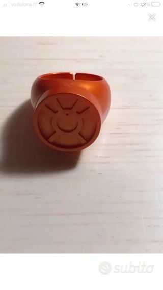 Anello Agente Arancione Lanterna Verde