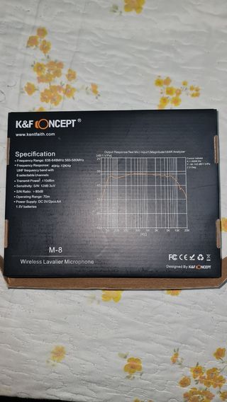 Microfono inalambrico, con 1 transmisor 1 receptor