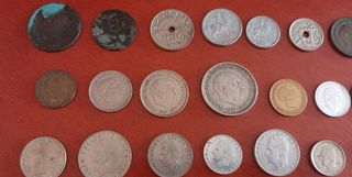 Colección monedas pesetas antiguas