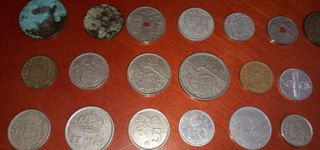 Colección monedas pesetas antiguas