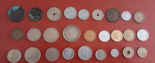 Colección monedas pesetas antiguas