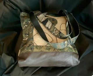 Tote bag camouflage, borsa a spalla