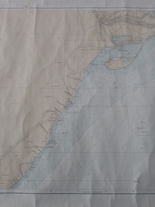 Carta nautica 1975 Cabo de Irta a Cabo Tortosa