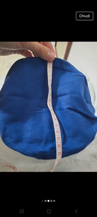 Cappello da  cucina blu nuovo