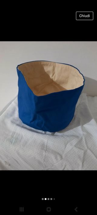 Cappello da  cucina blu nuovo