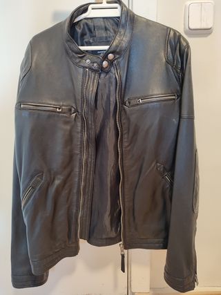 Chaqueta de cuero Mango
