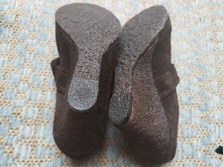 Bailarinas cuña chocolate  suela crepe