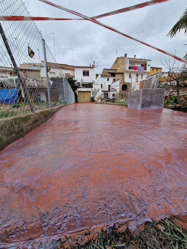 Fachada y hormigón impreso