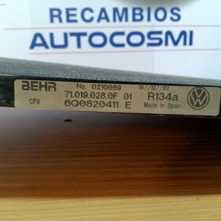 RADIADOR AIRE SEAT IBIZA 1.4 GASOLINA AÑO 2003