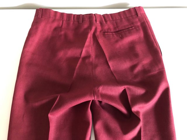 Pantalón largo Burberrys of London granate. T46-L.