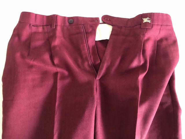 Pantalón largo Burberrys of London granate. T46-L.