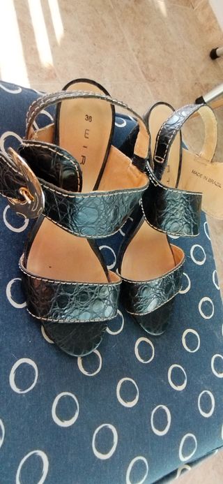 Zapatos sandalias tacón 36