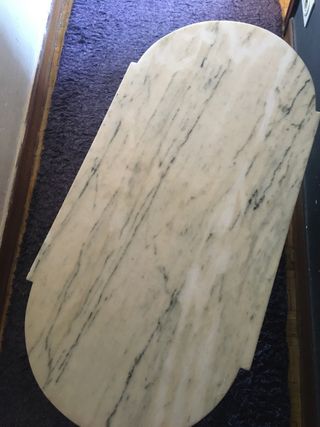 Mesa de centro antigua mármol blanco
