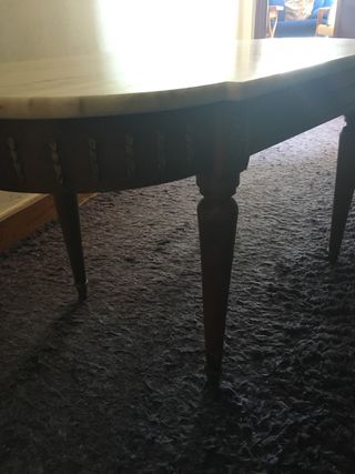 Mesa de centro antigua mármol blanco