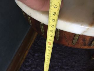 Mesa de centro antigua mármol blanco