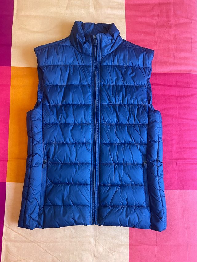 Chaleco hombre acolchado M/L azul oscuro.