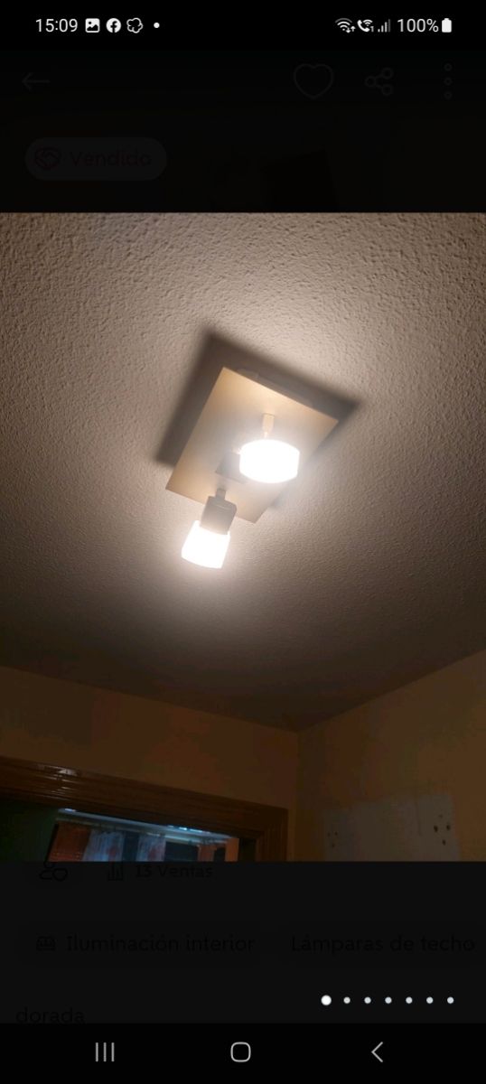 lampara de techo led