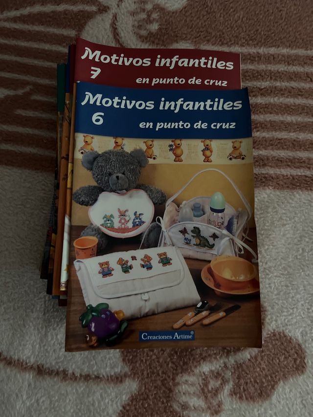 Lote libros punto de cruz