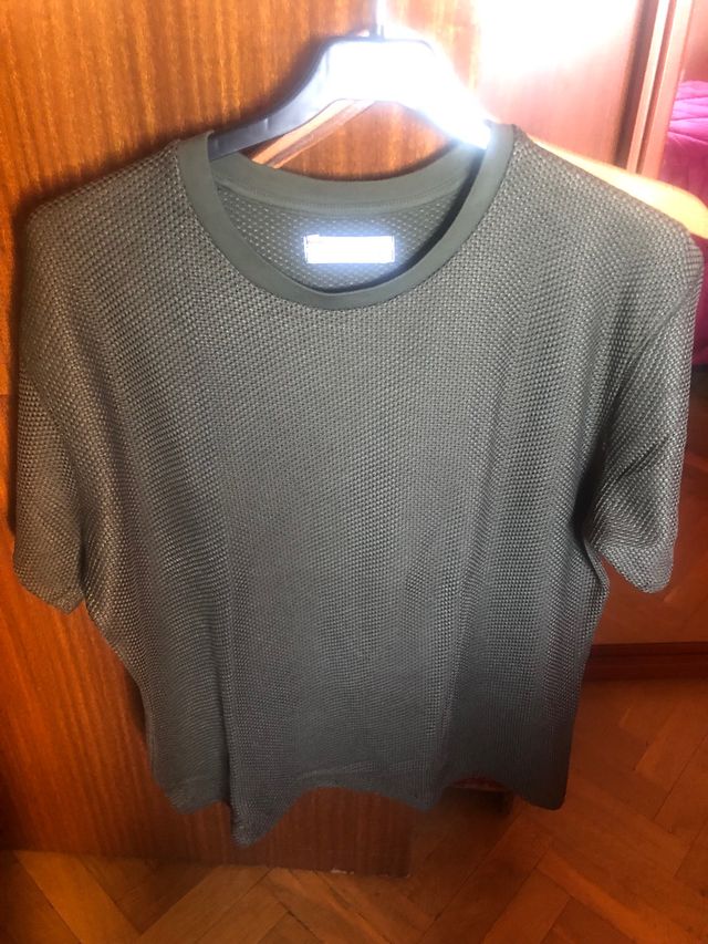 Camiseta verde militar de vestir