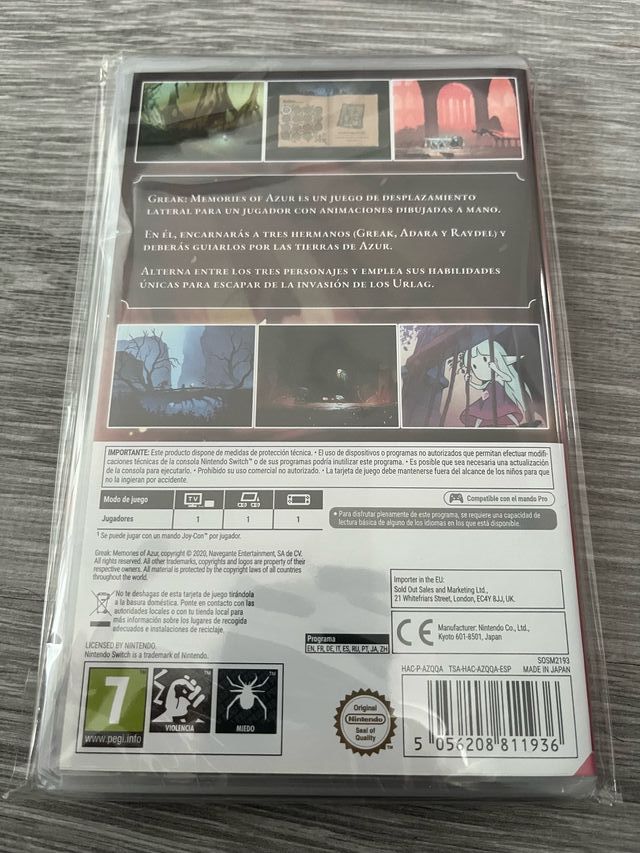 GREAK MEMORIES OF AZUR - NINTENDO SWITCH PAL/ESP