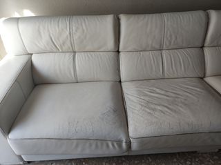 ESCUCHO OFERTAS.         sofa de piel