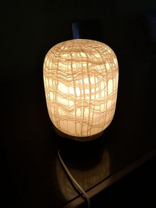 Lámpara de mesa de cristal de murano