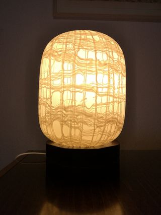 Lámpara de mesa de cristal de murano