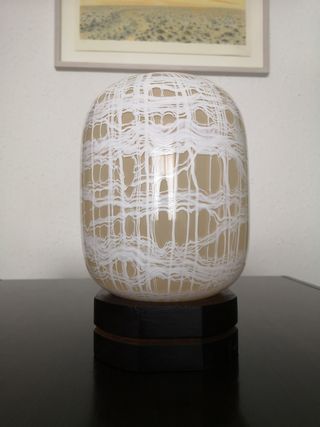 Lámpara de mesa de cristal de murano