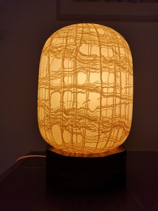Lámpara de mesa de cristal de murano