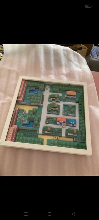 MAPA POKEMON CUADRO 3D