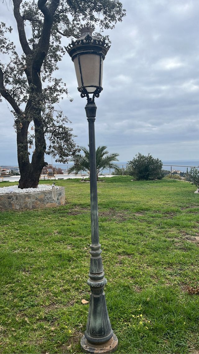 Luz exterior antiguo grande faroles