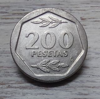 Moneda 200 pesetas ( Juan Carlos I ). 🇪🇸