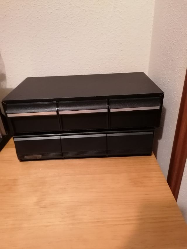 Porta cassetes musica.