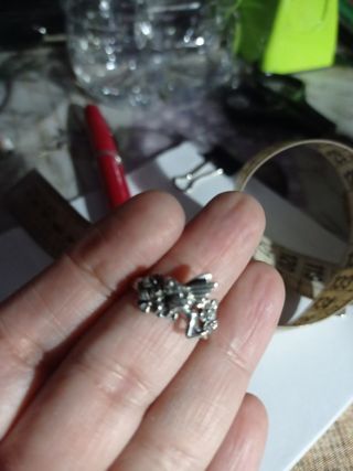 Juego de colgante y pendientes de plata de hadas