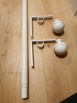 BARRA CORTINA 2 SOPORTES Y TERMINACIONES