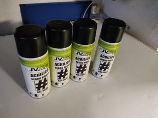 Esmalte acrílico negro.  JV car
